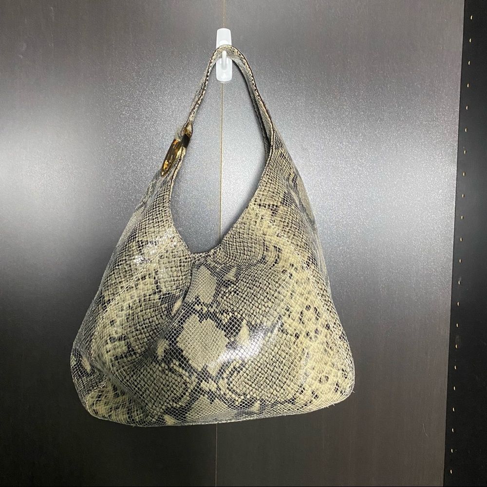 Michael Michael Kors Fulton Embossed Python Leath… - image 3